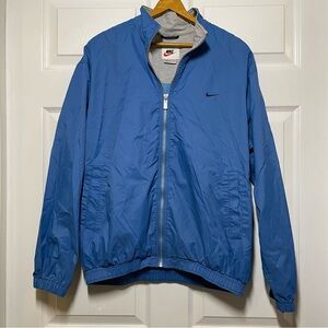 Vintage 90s Nike Mens Large Windbreaker Jacket Full Zip Blue